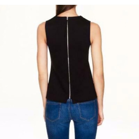 J Crew Structured Blouse V Neck Ponte Shell Top - Picture 8 of 8